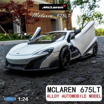 Welly 1:24 McLaren 675LT super teči avto dekoracijo zbirka darilo igrača tlačno litje model boy toy