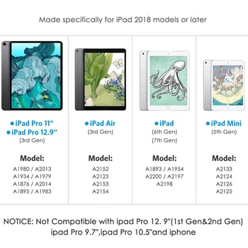 Za iPad Svinčnik S Palm Zavrnitev Za Apple Svinčnik 2 Pisalo Za Pro 11 Za 12,9 2018 Zraka 3 10.5 Mini 5 2019 7. Gen za 애플펜슬