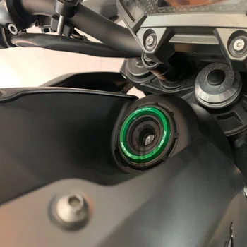 Za Kawasaki ZX10R Motocikel CNC Aluminija Krog Vžiga Preklopite Pokrov NINJA 1000 2017 2018 2019 2020 Obroč Kapa Dodatki