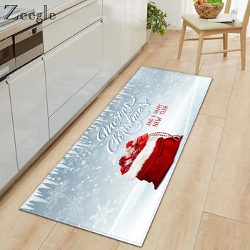 Zeegle Božič Preproga za Dekoracijo Doma Anti-Slip Kuhinja Mat Dolgo Kopel Preprogo Moderne Risanke Vhod Preproga Hodniku