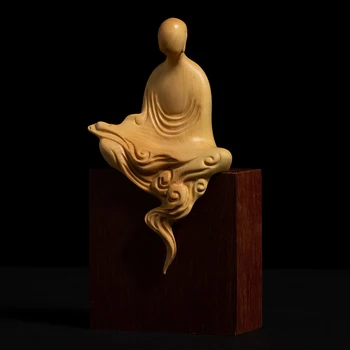 Zen Master Čaj Nastavite Lesa Obrti Dekoracijo Prostora Hišni Ljubljenčki Povzetek Ornament