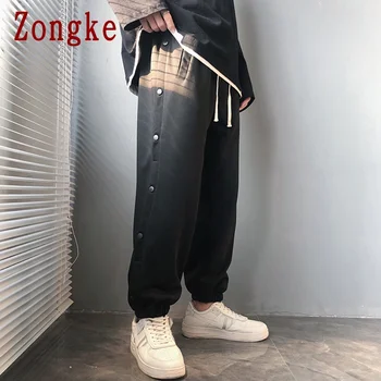 Zongke Priložnostne Hlače Moški Japonski Ulične Hlače, Moške Hlače Joggers Sweatpants Moških Oblačil Harajuku Hip Hop 2020 M-5XL