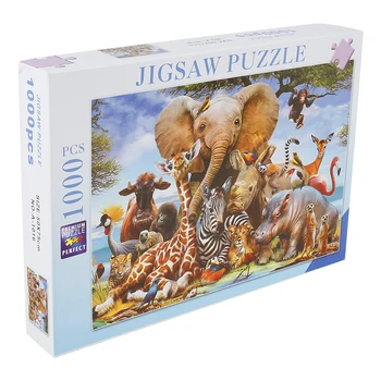 Živali Slon Serije Puzzle 1000 Kosov Izobraževalne Igrače, Sestavljanke, Uganke Igre Za otroke Tihem Svetu Odraslih figuric-Igrač
