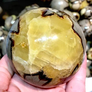 1000g Naravnih zmaj septarian področju quartz crystal ball Fosilnih Kristalno rieki zdravljenje vzorec