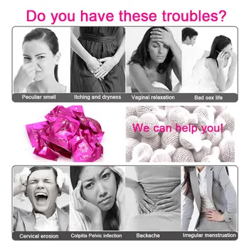 10pcs Vaginalne Detox Biseri za Ženske Lepo Življenje Točko Tamponi Kitajske medicine Brisa tamponi odvajanje toksinov ginekologija pad