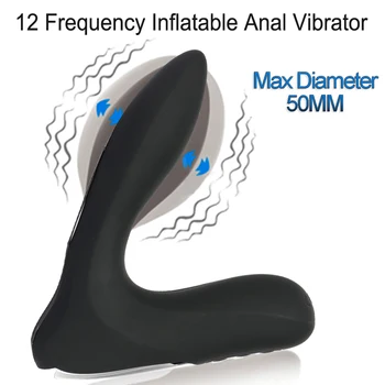 12 Frekvenca Napihljivi Analni Vibrator Za G Spot Stimulator Prostate Orgazem Massager Butt Plug Analne Kroglice Seks Vibrator Masturbator