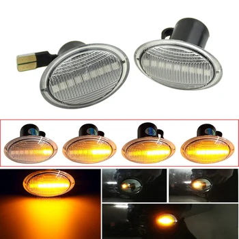 1Pair LED Dinamični Strani Oznako Vključite Opozorilne Luči Zaporedno luči Za Fiat 500, Ford KA Lancia Lybra Ypsilon, Alfa 4C Za Maserati