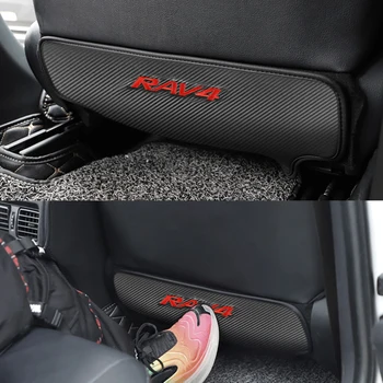 1pcs Avtomobilski Sedež Nazaj Proti Kick Blazina Pad Zadaj Sovoznikovem Sedežu Anti-Umazano Kick Pad za Toyota RAV4 Dodatki Avto-Styling