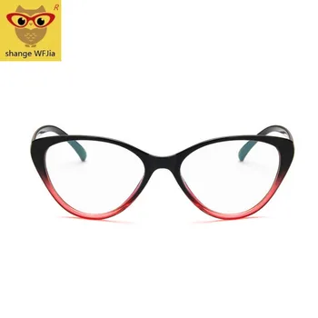 2019 Spektakel okvir cat eye Glasses okvir jasno objektiv Ženske Rdeča črna Očala optičnih slik kratkovidnost nerd black purpl očala