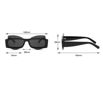 2020 edinstveno Mačka očala leče Kvadratni okvir sončna Očala Luksuzne blagovne Znamke Potovanja Punk sončna Očala Moški Ženske Vintage Retro Oculos Lunette