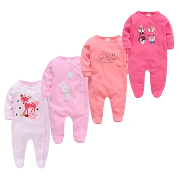 2020 Newborn Baby Fantje, igralne obleke Pižame za Malčke Baby Dekleta Obleke z Dolgimi Rokavi pižamo Malčka Jumpsuits Baby Boy kombinezon