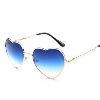 2020 Nov Slog, Dame Srca v Obliki sončna Očala kovinski Ženske blagovne Znamke, Modni Oblikovalec UV400 Očala Ray Men Ogledalo oculos de sol