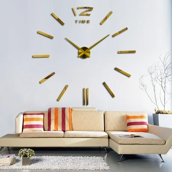 2020 novo prodaje stenske ure horloge watch akril ogledalo nalepke za dnevno sobo, kremen iglo doma dekoracijo