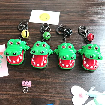 2020 Vroče Prodaje Ustvarjalne Majhnosti Krokodil Usta Zobozdravnik Ugriz V Prst Igra, Keychain Moških Otroci Smešno Gags Igrača Ključnih Verige Stranka Darilo