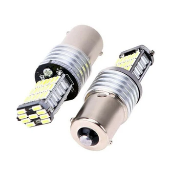 2Pcs/Set 1156 Canbus Napak 4014 45-SMD LED Luči BA15S Vključite Opozorilne LED Sijalka Bela Dropshipping