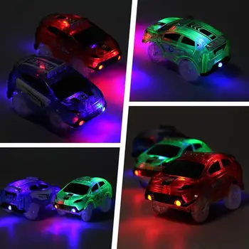 3 Barv Sijaj V Drak Skladbo Avto Utripajoče LED Luči Avto Igrače Žareče Avtomobilov Fant Avtomobilska Elektronika LED Avto Igrače za Otroke