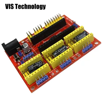 3D V4 CNC Ščit V4 Graviranje Stroj + Nano 3.0 CH430 z USB+ A4988 Reprap Koračnih Gonilnike za GRBL CNC arduino Diy Kit