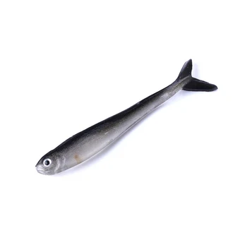 50-100 kozarcev/veliko ribolov vaba nastavite silikonski umetna vaba mehka vaba Wobblers Črno in belo 8 cm 2.2 g Bionic majhnih rib vab