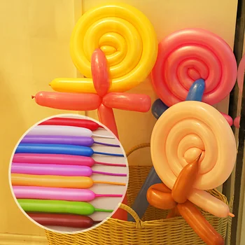 50pcs Čarobno Dolgo Balon Mešane Barve Latex Baloni DIY Različnih Risanka Stilov Rojstni Dekoracijo Otrok Dobave