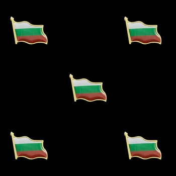 5PCS Bolgarija Zastavo Patriotske Varnostne Zaponke Broške za Unisex Obleko, Kravato Klobuk, Šal Značko DIY Kopalke Dodatki