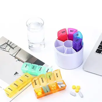 7 Dni, 28 Omrežja Pisane Kit Tablete Škatla Za Shranjevanje Zdravila Polje Tablet Organizator Medicine Pill Box