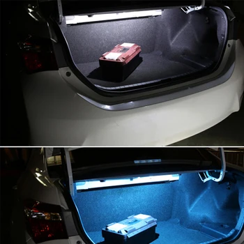 8pcs Bel Avto LED Sijalke Notranje zadeve Zemljevid Dome registrske Tablice Lučka Paket Komplet za Mazda 3 2004 2005 2006 2007 2008 2009