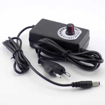 AC 100-220V DC Nastavljiv Adapter 3-12V 2.0 CCTV Kamere za izmenični Tok Oskrbe Polnilec za Led Trak Svetlobe 5.5*2,5 mm A7