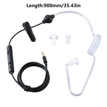 Akustični Radiation Protection Anti-Sevanje FBI Slušalke Zrak Cevi za Prostoročno uporabo Slušalke z Mikrofon Nadzor Glasnosti Uho Kavelj