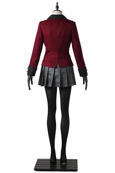 Anime Kakegurui Cosplay Kostum Jabami Yumeko Cosplay Kostum Japonski High School Uniform dodatno Prilagajanje 6pcs Set