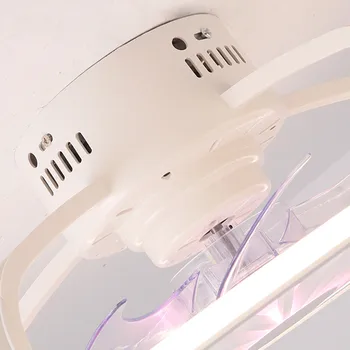 App stropni ventilator, lučka z lučmi, spalnica dekor smart ventilator lučka za daljinsko upravljanje luči stropne 50 cm z nadzorom Ultra tanek