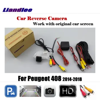 Auto Rearview Vzvratno Parkiranje Kamera Za Peugeot 408 2016 2017 2018 Pogled od Zadaj Cam Delo z Carmera Tovarne Zaslona
