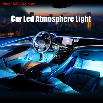 Avto Led Vzdušje Svetlobe, Spremembo Mazda CX30 CX-30 2020 2019 Hladno Svetlobo Vzdušje Avto, dodatna Oprema Lahka, USB