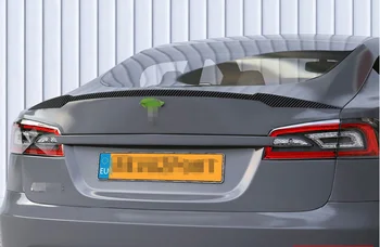 Avto Styling Za Tesla Model S 4 Vrata Limuzina 2012 2013 2016 Auto Ogljikovih Vlaken Zadaj Boot Trunk Krilo Lip Spojler