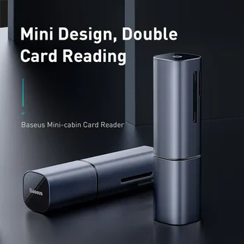 Baseus Card Reader USB 3.0 Tip C na SD Micro SD TF Adapter Za Prenosnik Dodatki OTG Cardreader Smart Pomnilnik kartica SD Card Reader