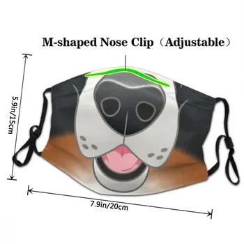 Bernske Mountain Dog Masko Moda Anti Meglica Zaščitni Pokrov Unisex Odraslih Respirator Za Enkratno Uporabo Usta Žarilna
