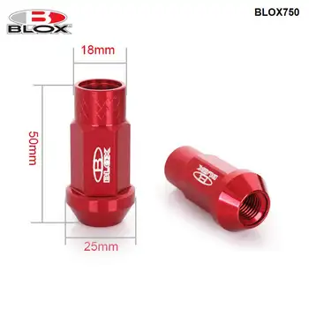 Blox Dirke Kovani 7075 Aluminija Kolesa Lug Matice M12X1.25 / M12X1.5, L: 50 mm 20PCS EP-BLOX750