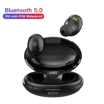 Bluetooth Slušalke Brezžične Čepkov LED Zaslon 5.0 TWS Slušalke z Dvojno Čepkov Bas Zvok Za Huawei Xiaomi IPhone