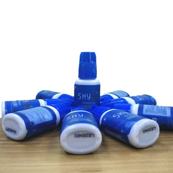 Brezplačna Dostava za 5 steklenic trepalnic razširitve lepilo Nebo Lepilo blue cap S+ tip 1-2 sekundah sušenje 5ml Lažno trepalnic trepalnic lepilo orodja