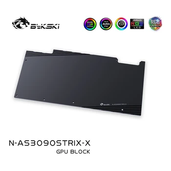 Bykski GPU Vode Blok Za ASUS RTX3090 3080 STRIX Grafične Kartice ,Polno Kritje VGA Watercooler ,N-AS3090STRIX-X