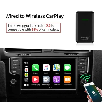 Carlinkit Apple CarPlay IOS 13 14 2.0 USB Brezžično Posodobitev Auto Connect za Avtomobilske OEM Original Žično CarPlay Do Brezžičnega Carplay