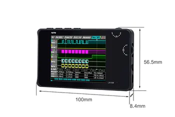 Digital Logic Analyzer LA104 USB Mini 4 Kanali 100MHz Max Vzorčenja Zgrajena V 8MB Flash Shranjevanje Za 2,8 Palčni Oscilloscope