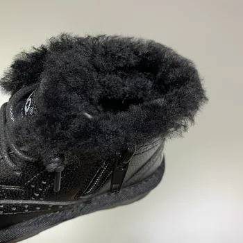 DIMI 2020 Nove Zimske Otroci Čevlji Pravega Usnja Toplo Plišastih Škornji za Dekleta Nepremočljiva Fantje Bombaž Čevlji Modni Baby Otroci Škornji