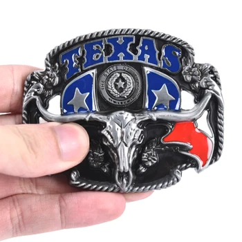 DIY Belt Sponke Ameriški Zahod Kavboj Belt Sponke Krava Glavo Pasu Pribor Texas Slog Pasu Kavboj Cowgirl Boucle