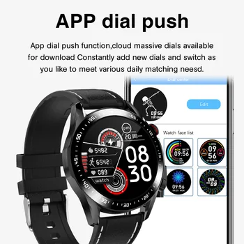 E1-2 Pametno Gledati Moške Bluetooth Klic po Meri Izbiranje Polni, Zaslon na Dotik, Nepremočljiva Smartwatch Za Android IOS Športna Fitnes Tracker