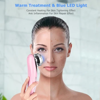 EMS Obraza Massager Ion LED Luči Iontophores Vibracije Pomlajevanje Kože, Lifting Obraza Privijte Anti Aging Lepotno Nego Kože Orodja
