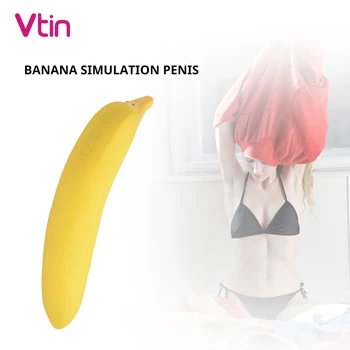 G Spot Vagina Vibrator Za Ženske Klitoris Banana Simulacije Dildo Sex Igrače za Žensko Odrasli Ženski Vibrator Sex Shop
