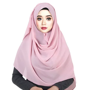 GI9 10pcs Visoke kakovosti gubam šifon hidžab šal islamske glavo muslimanskih velika velikost šal/rute dolgo zaviti veleprodajno ceno