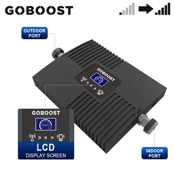 GOBOOST Mobilnem Ojačevalnik 4G AWS 1700 2100 MHz Single Band Repetitorja B4 Signal Z Booster Antena 10M Koaksialni Kabel Set