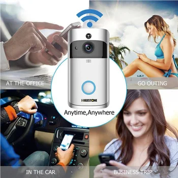Higestone HD WIFI Smart Video Zvonec Fotoaparat dvosmerni Audio iOS Android Baterije Home Security Mobilno APLIKACIJO Remote Control Ringbell