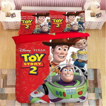 Igrača Zgodba Sherif Woody Buzz Lightyear posteljnina nabor Otrok Cartooon Odraslih rjuhe kritje spalnica decora fantje eno kraljica kralj velikost